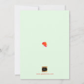 PixDezines Brunch & Bubbly Spring Bloemen/Koraal+M Kaart (Achterkant)