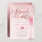 PixDezines Brunch N Bubbly/Roos Gold/Confetti Kaart (Voorkant / Achterkant)