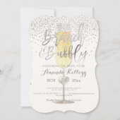 PixDezines Brunch N Bubbly/Silver Confetti Kaart (Voorkant)