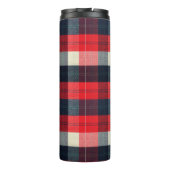PixDezines Buffalo Plaid, Lumber Jack Monogram Thermosbeker (Achterkant)