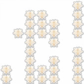 PixDezines Bumble Bees, Faux Gold Sticker (Voorkant)