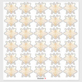 PixDezines Bumble Bees, Faux Gold Sticker (Vel)