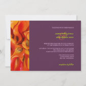 PixDezines BURNT ORANJE CALLA LIES/DIY BCKGRND Kaart (Achterkant)