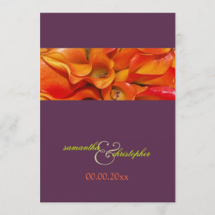 PixDezines BURNT ORANJE CALLA LIES/DIY BCKGRND Kaart
