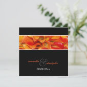 PixDezines BURNT ORANJE CALLA LILY INVITATIONS Kaart (Staand voorkant)