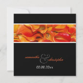 PixDezines BURNT ORANJE CALLA LILY INVITATIONS Kaart (Voorkant)