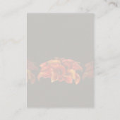 PixDezines BURNT SINAASAPPEL CALLA LILY UITNODIGIN Plaatskaartje (Achterkant)