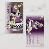 PixDezines Cake/Bakery/Pâtisserie Visitekaartje (Voorkant / Achterkant)