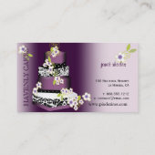 PixDezines Cake/Bakery/Pâtisserie Visitekaartje (Achterkant)