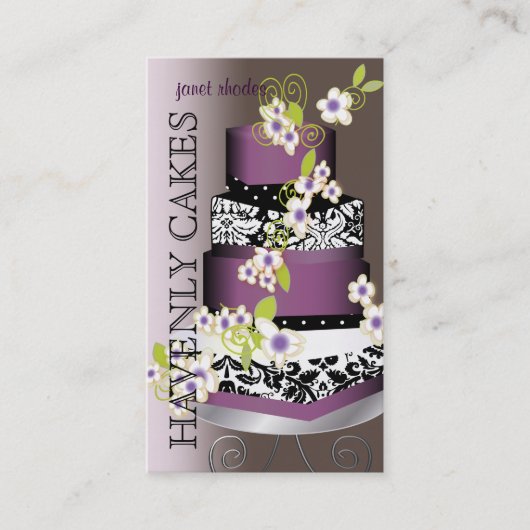 PixDezines Cake/Bakery/Pâtisserie Visitekaartje (Voorkant)