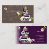PixDezines Cake/Bakery/Pâtisserie Visitekaartje (Voorkant / Achterkant)