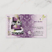 PixDezines Cake/Bakery/Pâtisserie Visitekaartje (Achterkant)