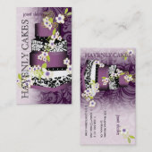 PixDezines Cake/Bakery/Pâtisserie Visitekaartje (Voorkant / Achterkant)