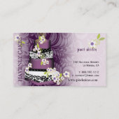 PixDezines Cake/Bakery/Pâtisserie Visitekaartje (Achterkant)