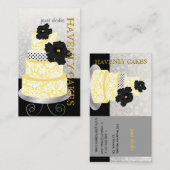 PixDezines Cake/Bakery/Pâtisserie Visitekaartje (Voorkant / Achterkant)