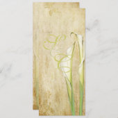 PixDezines  Calla lilies, Menu (Voorkant / Achterkant)