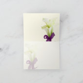 PixDezines calla lilies, trouwdank Bedankkaart (Binnen)