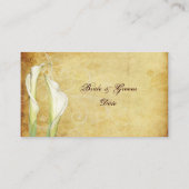 PixDezines  Calla Lillies, Kaarten zitplaatsen Plaatskaartje (Achterkant)