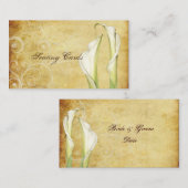 PixDezines  Calla Lillies, Kaarten zitplaatsen Plaatskaartje (Voorkant / Achterkant)