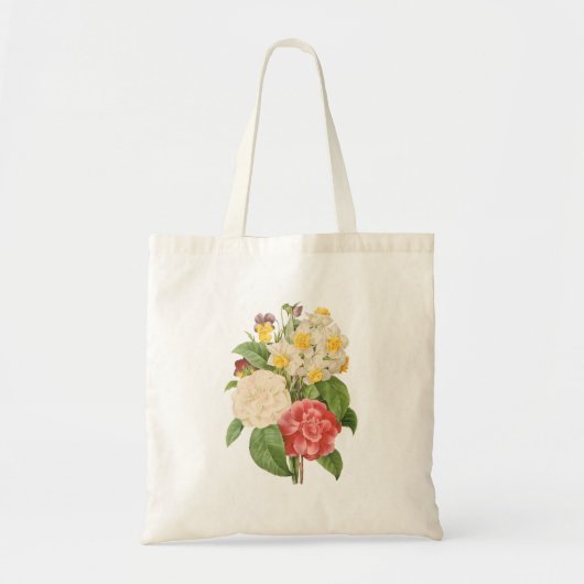 PixDezines Camelia/Daffodils/Redoute Tote Bag (Voorkant)