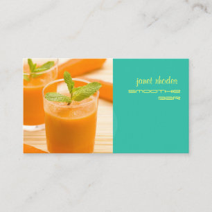 PIXDEZINES CARROT JUICE/JUICE BAR VISITEKAARTJE
