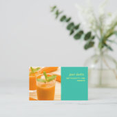 PIXDEZINES CARROT JUICE/JUICE BAR VISITEKAARTJE (Staand voorkant)