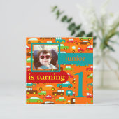 PixDezines cars+trucks/verjaardag/DIY-kleur Kaart (Staand voorkant)