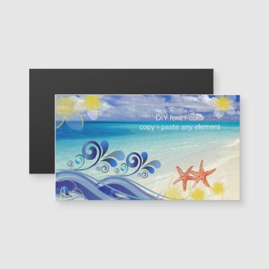 PixDezines casa wave/plumeria/zeester (Voorkant / Achterkant)