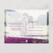 PixDezines Cassis penseelstreken Sla onze datum op Briefkaart (Achterkant)