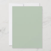 PixDezines Celadon Groene Verlovingsfeest Kaart (Achterkant)