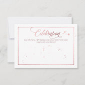 PixDezines Celebration, verblind/Faux Roos Gold Kaart (Voorkant)