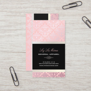 PixDezines Céline Damask/DIY achtergrond Visitekaartje