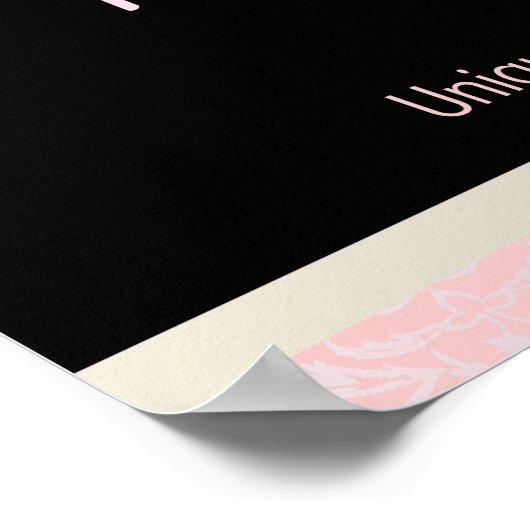 PixDezines Céline Damask, Rosequartz + Roze Poster (Hoek)