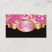 PixDezines Céline Damask, roze Visitekaartje (Voorkant)