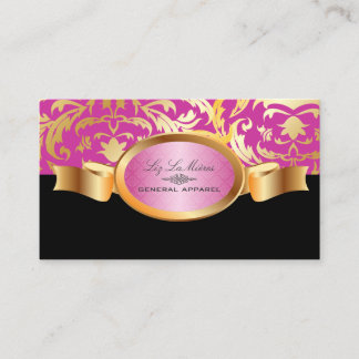 PixDezines Céline Damask, roze Visitekaartje