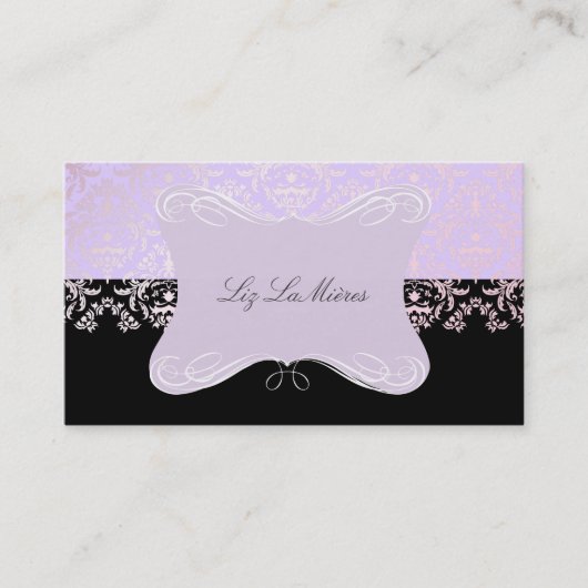 PixDezines Céline Damask Visitekaartje (Voorkant)