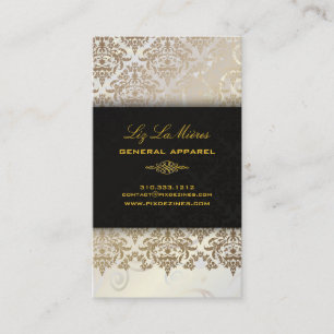 PixDezines Céline Damask Visitekaartje