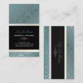 PixDezines Céline Damask Visitekaartje (Voorkant / Achterkant)