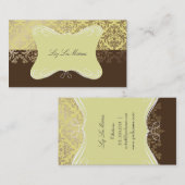 PixDezines Céline Damask Visitekaartje (Voorkant / Achterkant)