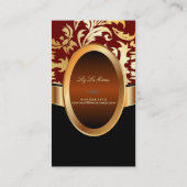 PixDezines Céline Damask Visitekaartje (Achterkant)