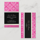 PixDezines Céline Damask Visitekaartje (Voorkant / Achterkant)