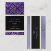 PixDezines Céline Damask Visitekaartje (Voorkant / Achterkant)