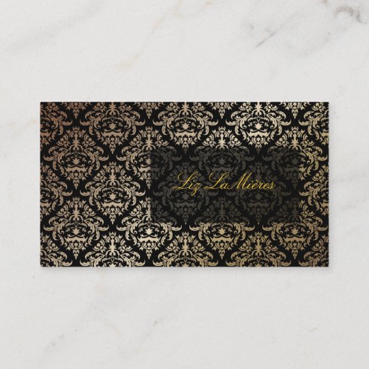 PixDezines Céline Damask Visitekaartje (Achterkant)