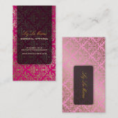 PixDezines Céline Damask Visitekaartje (Voorkant / Achterkant)