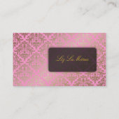 PixDezines Céline Damask Visitekaartje (Achterkant)