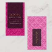 PixDezines Céline Damask Visitekaartje (Voorkant / Achterkant)