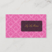 PixDezines Céline Damask Visitekaartje (Achterkant)