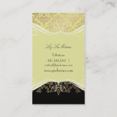 PixDezines Céline Damask Visitekaartje (Achterkant)