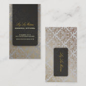 PixDezines Céline Damask Visitekaartje (Voorkant / Achterkant)