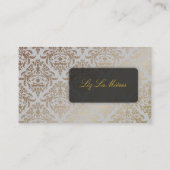 PixDezines Céline Damask Visitekaartje (Achterkant)